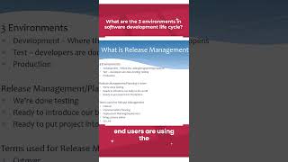 What Are the 3 Environments in Software Development Life Cycle?  #agiledevelopment #businessanalysts