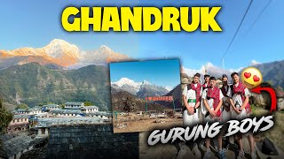 EXPLORING GHANDRUK WITH BOYS 😍🔥 *COLLEGE TOUR* CLASS 12 #kmcians - RAHUL THAKURI