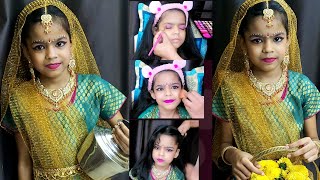 radha makeup tutorial at home/radha makeup video/radha makeup/radhai vedam