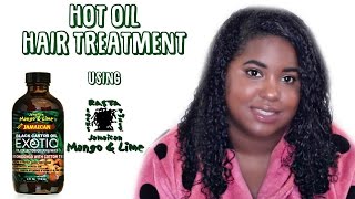 Quick Hot Oil Treatment Using Jamaican Black Castor Oil on 3c natural hair