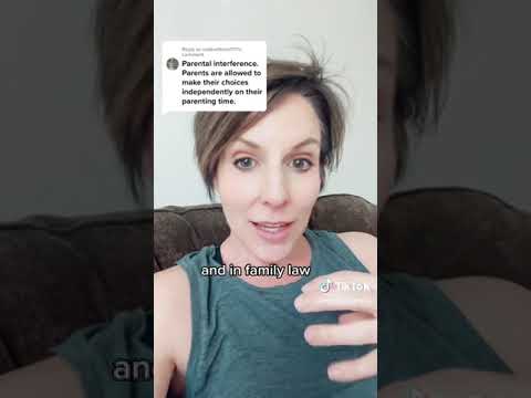 What is considered parental interference?