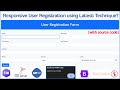 How to Create a User Registration Form in ASP.NET using SQL Server, Visual Studio 2022 & Bootstrap?