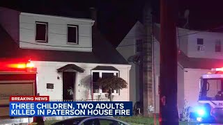5 killed, including 3 children, in a Paterson house fire