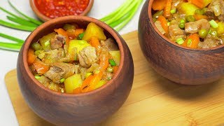 ЖАРКОЕ В ГОРШОЧКАХ к ужину и семейному обеду. Рецепт от Всегда Вкусно!