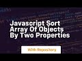 javascript sort array of objects by two properties