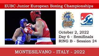 EUBC Junior EBC – MONTESILVANO 2022 – Day 6 – Session 24 – RING B