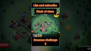 Bananza challenge 3 best way in COC (Clash of clans) #viral #coc #shorts #shortsvideo