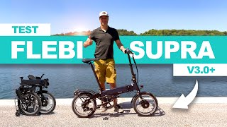 SUPRA 3.0 + from FLEBI 🚲, foldable electric bike (test, opinion \u0026 review)