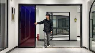 Custom made panoramic aluminum slimline sliding door#doors #slidingdoor #panoramic #testing #custom