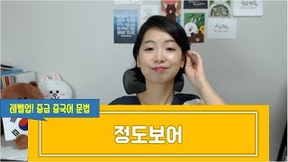 [레벨업 중급 중국어 문법 10 정도보어] 차이나라이와 함께하는 중국어공부