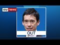 Rory Stewart eliminated from the Tory leadership contest