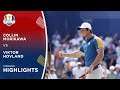 Collin Morikawa vs Viktor Hovland Highlights | 2023 Ryder Cup