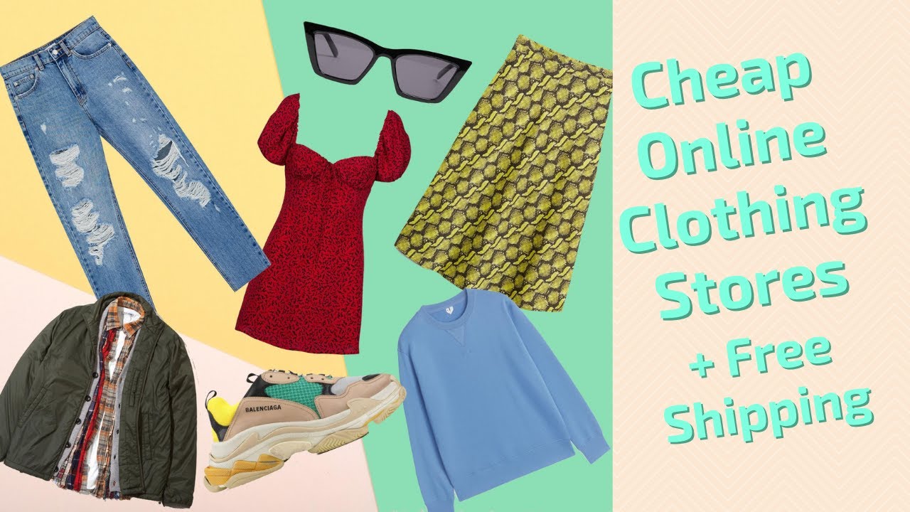 19 Cheap Online Clothing Stores With Free Shipping With Minimum - YouTube