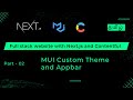 Custom Theme and Navbar | Fullstack with Next js, Material UI, and Contentful explained in Tamil