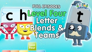 #BacktoSchool - Alphablocks Level Four | Letter Blends - Blends \u0026 Letter Teams | Full Episodes