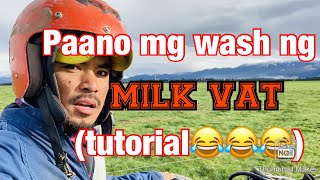 Paano mg wash ng MILK VAT sa dairy farm New Zealand