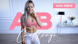 1000 REPS Ab Challenge / INTENSE ABS WORKOUT - Caroline Girvan
