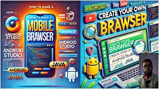 How to make a mobile browser android studio java | the cracker