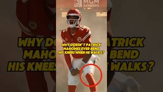 Why doesn't Patrick Mahomes ever bend his knees when he walks?#shorts#youtubeshorts#nfl#football