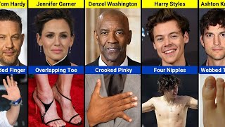 40 Celebrities with Unusual Body Parts You Never Noticed 😱