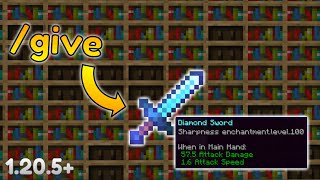 How to get ENCHANTED items with commands - (Minecraft Java Edition 1.20.5+)