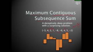 Maximum Contiguous Subsequence Sum (MCSS)