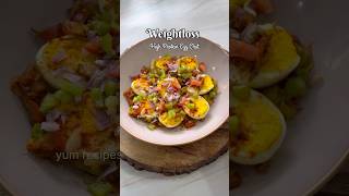 High Protein Egg Chaat for Fat Loss #shorts #youtubeshorts #viral #trending #egg #highprotein #food