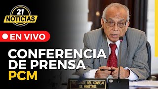 Anibal Torres, brindará conferencia de prensa tras sesión de consejo de ministros