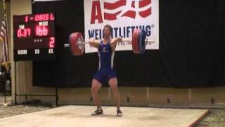 19 Year Old Chris Lenahen C\u0026J 166KG (365LB) @ 91KG (200LB)