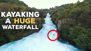 Crazy Kayakers going over Huka Falls | Taupō, New Zealand