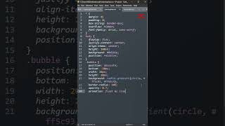Floating Bubbles Animation | HTML CSS JavaScript