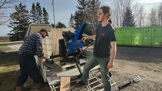 Assembly and test run of a 420cc Gas Wood Chipper! Ready to fill our muddy trails.