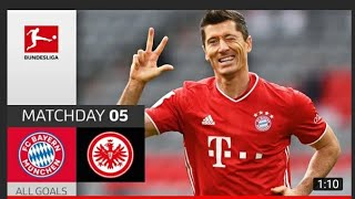Bayern Munich Crushed Frankfurt 5-0 And Lewandoski Score. Yet Another Hattrick
