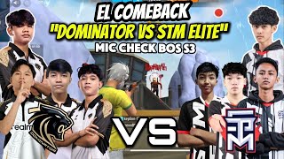 WS DOMI HAMPIR PECAH??😱MIC CHECK DOMINATOR VS STM🔥