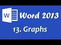 Microsoft Word 2013 - Graphs and Charts Tutorial