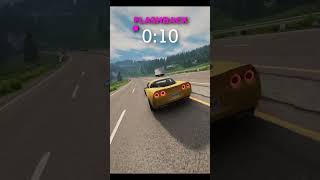 Chevrolet Corvette Crash flashback ⚡️ 😱 BeamNG Drive #shorts