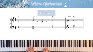 [쉬운 악보] White Christmas 화이트 크리스마스 | Carol Piano Easy ver.