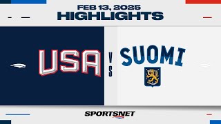 4 Nations Face-Off Highlights | USA vs. Finland - February 13, 2025