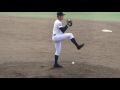 済美高校　影山投手　ハイスピード動画　済美vs聖カタリナ　h29年3月20日