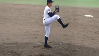 済美高校　影山投手　ハイスピード動画　済美vs聖カタリナ　H29年3月20日