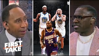 FIRST TAKE | Stephen A. \u0026 Shannon react to Warriors trade for Jimmy Butler, KD will stay with Suns