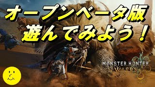 【モンスターハンターワイルズ】PS5版　オープンベータ版で遊んでみよう【いでんでん。】