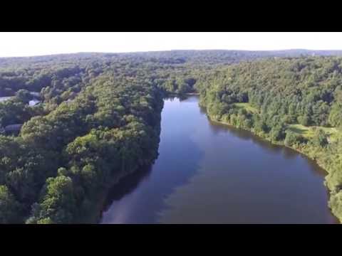 Lake Mohegan From Above Fairfield Connecticut - YouTube