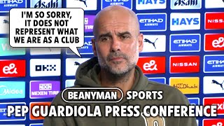 'I'm SO SORRY, it does not represent what we are as a club..' | Man City v Brighton | Pep Guardiola