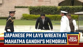 Japanese PM Fumio Kishida Lays Wreath At Mahatma Gandhi's memorial In Rajghat | World News Updates