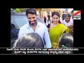 nikhil and revathi visits temple with his grandparents nikhil gowda and revathi photos kannadatv