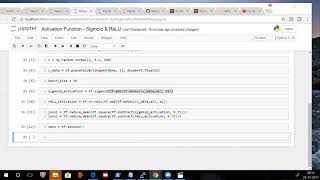 Activation Function using Sigmoid & ReLU using TensorFlow