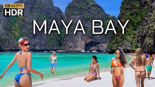 🇹🇭 4K HDR | Maya Bay in Phi Phi Islands | BEST Beach in the World 2024 | With Captions