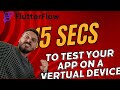 15 seconds to test your app on a virtual or real device using @FlutterFlow @GitHub @code