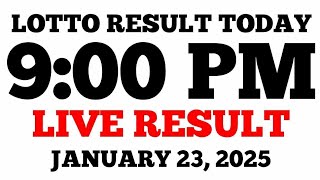 Lotto Result Today 9PM Draw January 23, 2025 PCSO LIVE Result